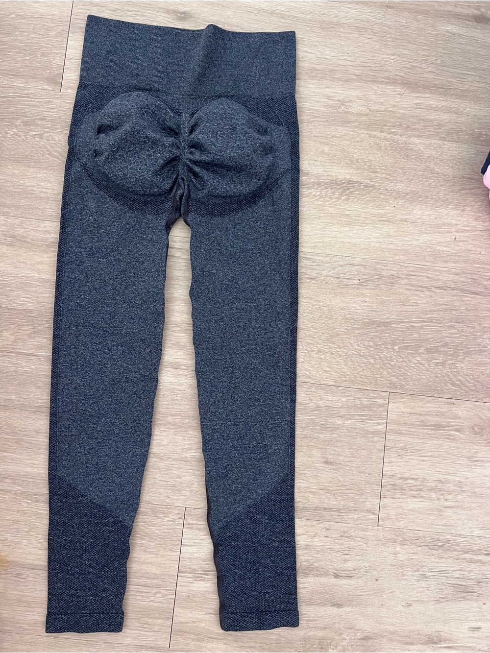 Women High-Waist Charcoal Gray Butt-Scrunch Leggings